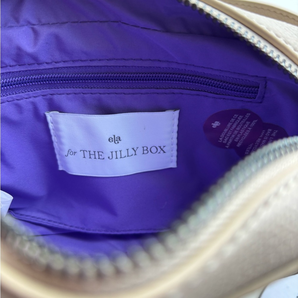 ELA JILLY BOX Micro Belt Bag Crossbody in Dove Pebble NWT - Picture 6 of 9